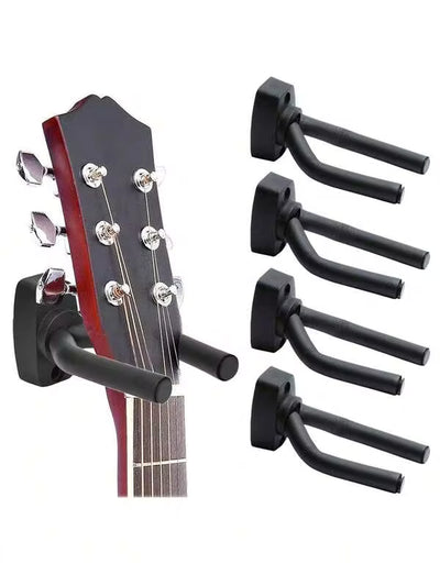 1pc Guitar Wall Mount Hanger With Adjustable Soft Hook, Universal For Guitar, Ukulele, Bass, Erhu And Other Instruments